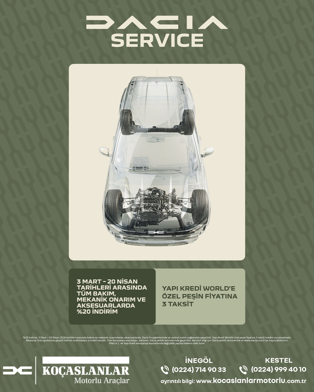 Dacia Servis Kampanyası